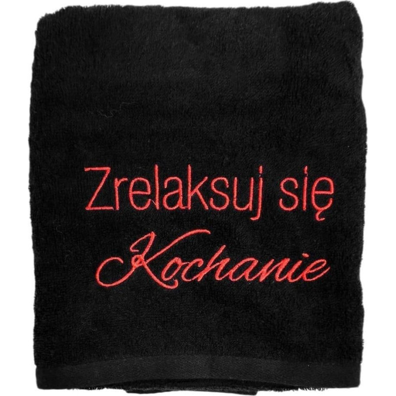 MCD Ręcznik czarny. Zrelaksuj się