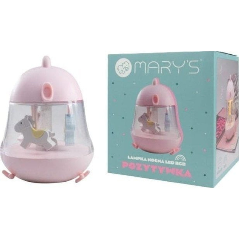 Plexido Pozytywka lampka nocna LED różowa