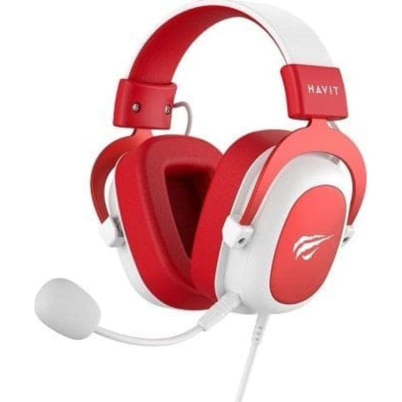 Havit Słuchawki gamingowe Havit H2002d biały/czerwony