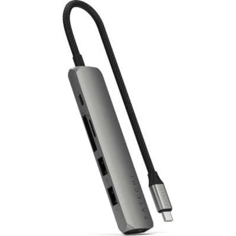 Satechi ST-P6SM huby i koncentratory USB Type-C 10000 Mbit/s Szary