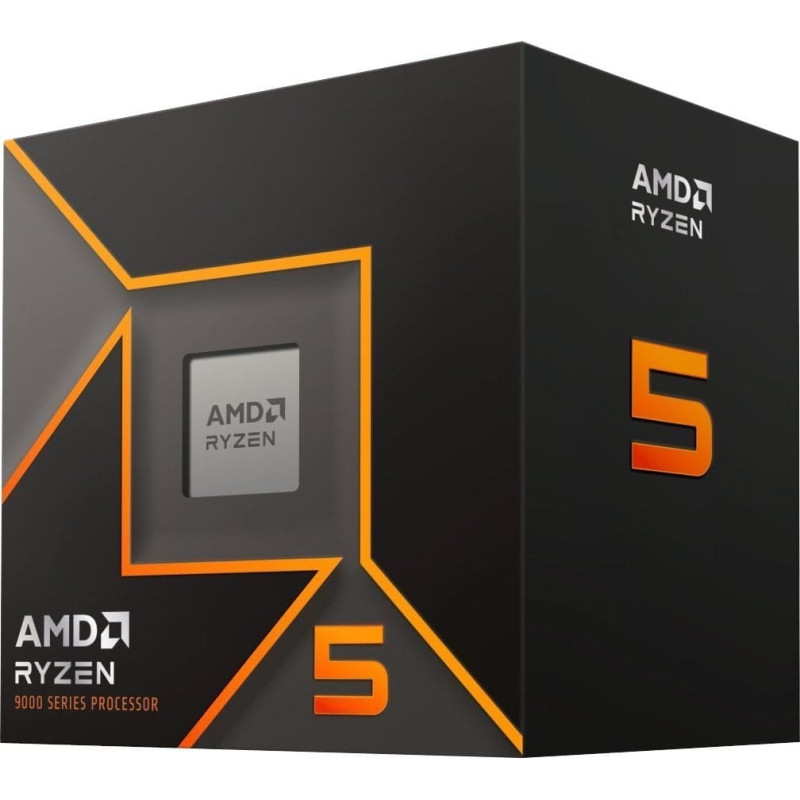 AMD Ryzen 5 9600 5.2GHz AM5 6C/12T 65W 38MB Processor with Wraith Stealth Cooler Tray
