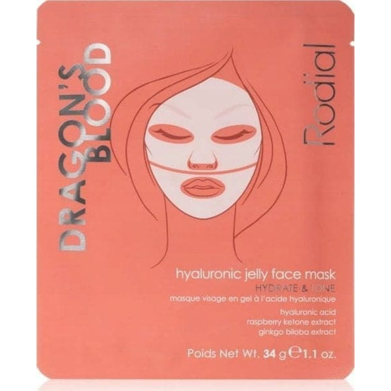 Rodial , Dragon's Blood, Hydrogel, Hydrating, Sheet Mask, For Face, 34 g For Women