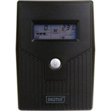 Digitus UPS Line-Ineractive LCD BASIC, 600VA/360W, 1x12V/7Ah, AVR, 2x Schuko CEE 7/3