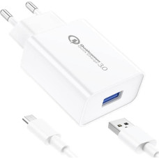 Foneng Ładowarka Foneng Ładowarka sieciowa Foneng EU13 + kabel USB do Micro USB, 3A (biała)
