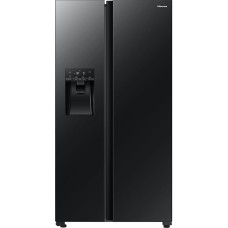 Hisense RS694N4GBE chłodziarko-zamrażarka otwierana obustronnie Wolnostojący 562 l E Czarny