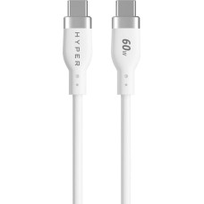 Targus Hyper 1.5m Silicone USB-C to USB-C 60W Charging Cable, White