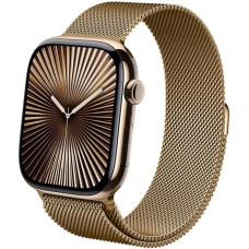 Crong Milano Steel - Pasek ze stali nierdzewnej do Apple Watch 44/45/46/49 mm (różowe złoto)