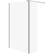 Cersanit (kabiny walk-in) SET B790: Kabina walk-in MILLE ścianka stała chrom 120x50x200 (S601-177)