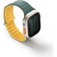 Uniq pasek Revix Evo Apple Watch Series1/2/3/4/5/6/7/8/9/SE/SE2/Ultra/Ultra2 42/44/45/49mm Reversible Magnetic zielono-żółty/viridian green-burnt yellow