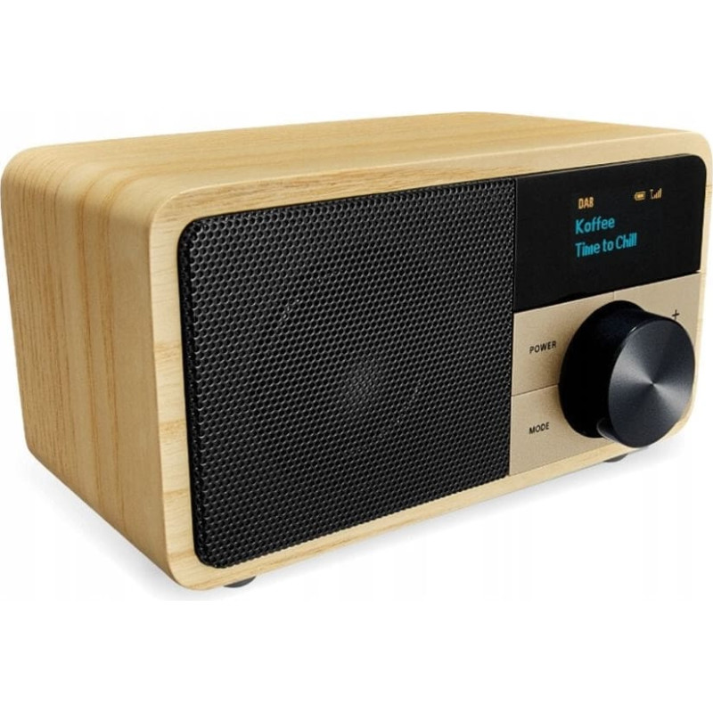 Sangean DDR-7 Natural Wood DAB+/FM-RDS/AUX-in/Bt Wooden Radio