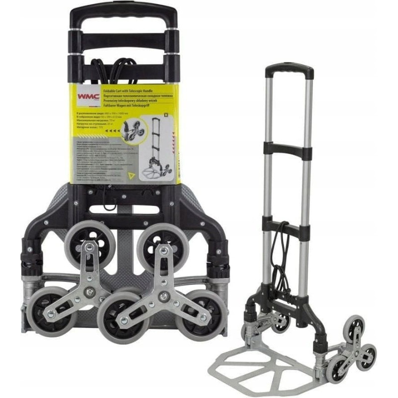 Meva Wózek składany z teleskopową rączką i przegubowymi kołami (nośność 70kg)