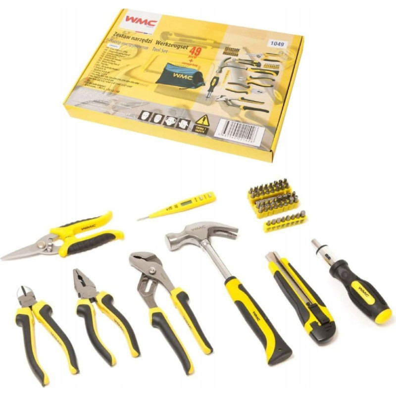 WMC ZESTAW NARZĘDZIOWY 49EL KLUCZE WKRĘTAKI BITY