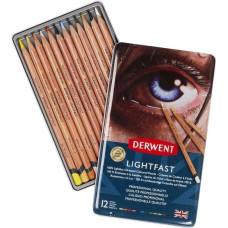 Starpak Derwent Lightfast 12 stk tin, oliebaseret farveblyant