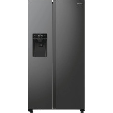 LG Hisense  NoFrost  566 L  augstums 179 cm  melna terauda - SBS ledusskapis