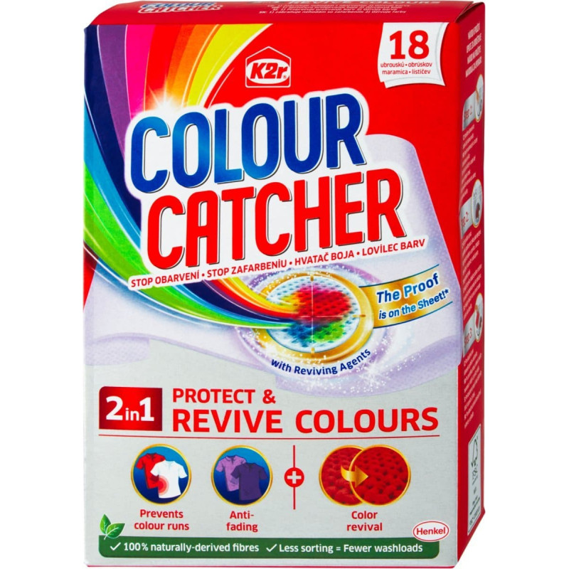 Bentley Organic K2r Colour Catcher, Chusteczki do prania, 18 sztuk