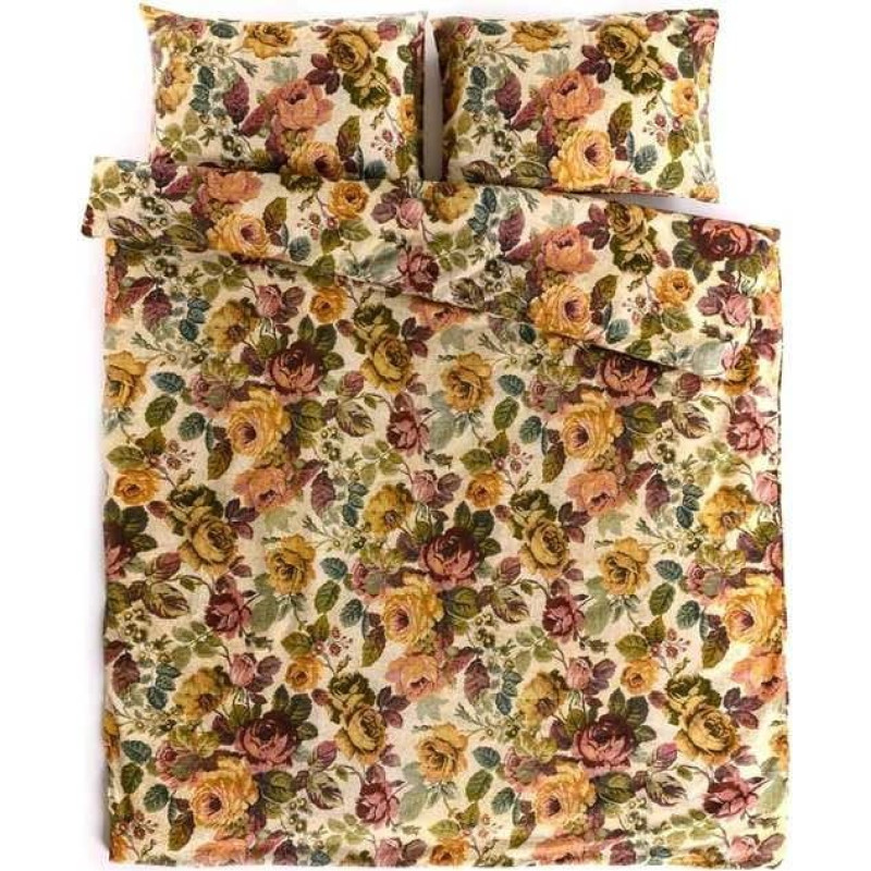 Domoletti BED COV SET Flowers KSL COTTON 200x220CM