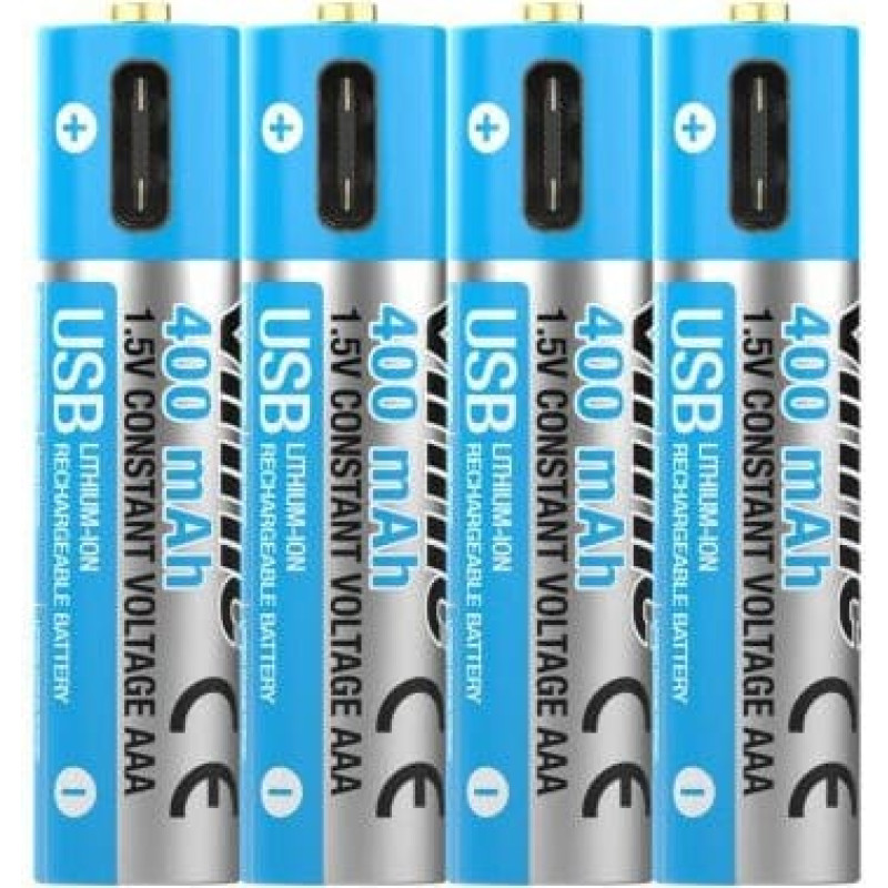 Vinnic Rechargeable Akku AAA USB Type-C, 4pcs