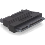 Delock SATA 22-pin - SATA 22-pin, Czarny (61695)