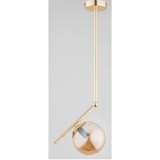 Alfac Alfa Liberty 61123.10 lampa wisząca zwis 1x40W E14 bursztynowa/złota