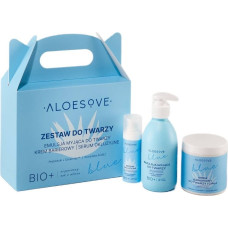 Aloesove _SET Blue emulsja myjąca do twarzy 190ml + serum okluzyjne do twarzy 30ml + krem barierowy do twarzy i ciała 250ml