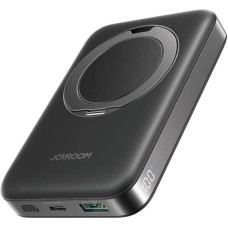 Joyroom Magnetyczny bezprzewodowy powerbank Joyroom JR-PBM12 22,5W z uchwytem (czarny)