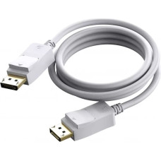 Adaptec Version 1.4 8K bei 60 Hz - Goldstecker - DP (m) zu DP (m) - Aussendurchmesser 7,3 mm - 28 AWG - 2 m - weiss