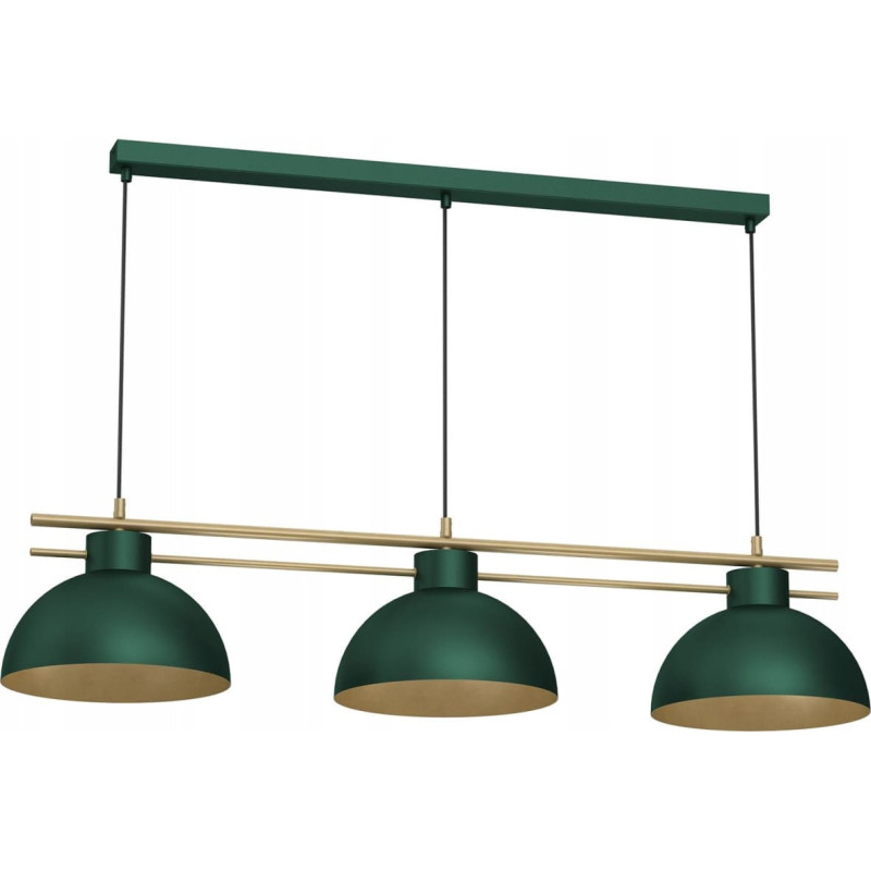 Noname Luminex Estate 4371 lampa wisząca zwis 3x15W E27 zielona/złota