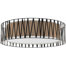 Tk Lighting Harmony 4556 plafon lampa sufitowa 4x15W E27 czarny/juta