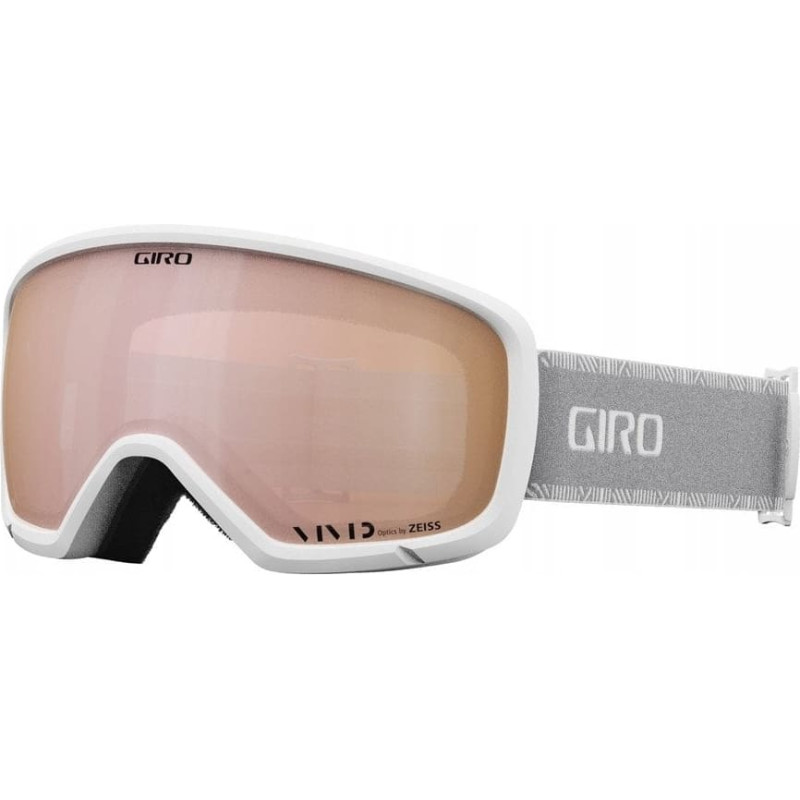 Giro Gogle zimowe GIRO MILLIE WHITE & GREY CHUTE (szyba VIVID ROSE GOLD 19-42% S2) (NEW 2024/2025)