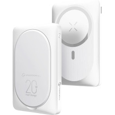 Forcell Powerbank zgodny z MagSafe Forcell F-Energy MagStand F10K2 QC3.0 PD 5A 20W 10000 mAh biały