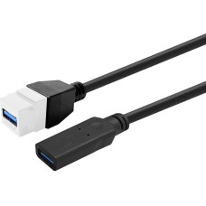 Vivolink Keystone Baltas USB3,0 A-Female to USB3,0 A-Male