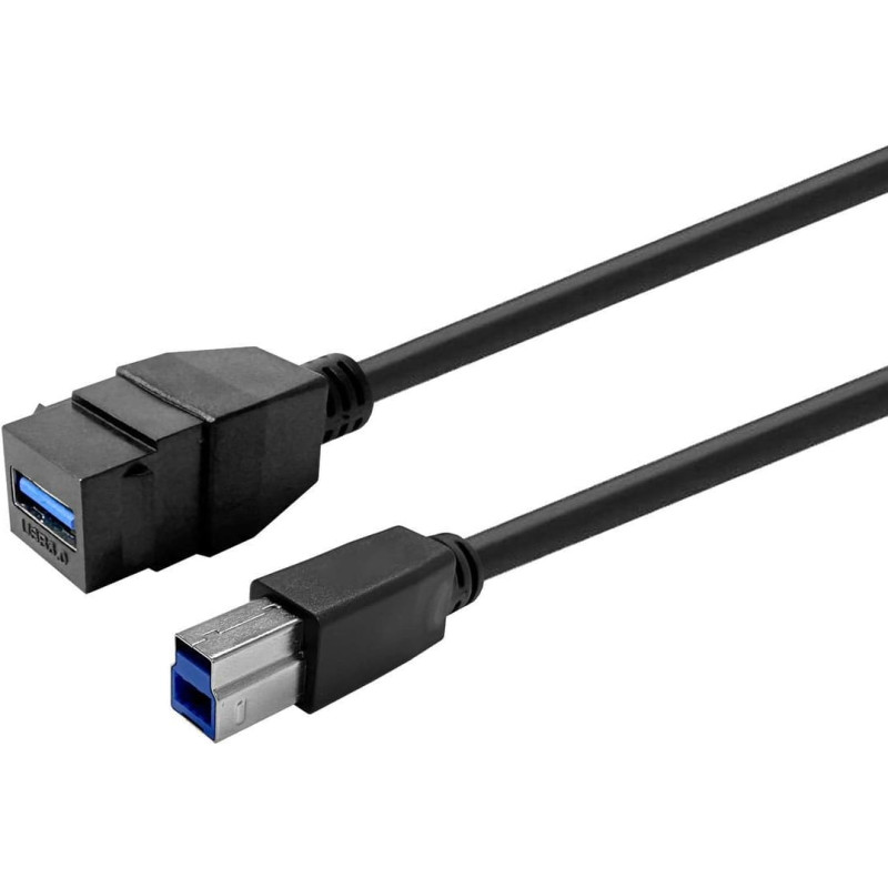 Vivolink Keystone Juodas USB3,0 A-Female to USB3,0 B-Male