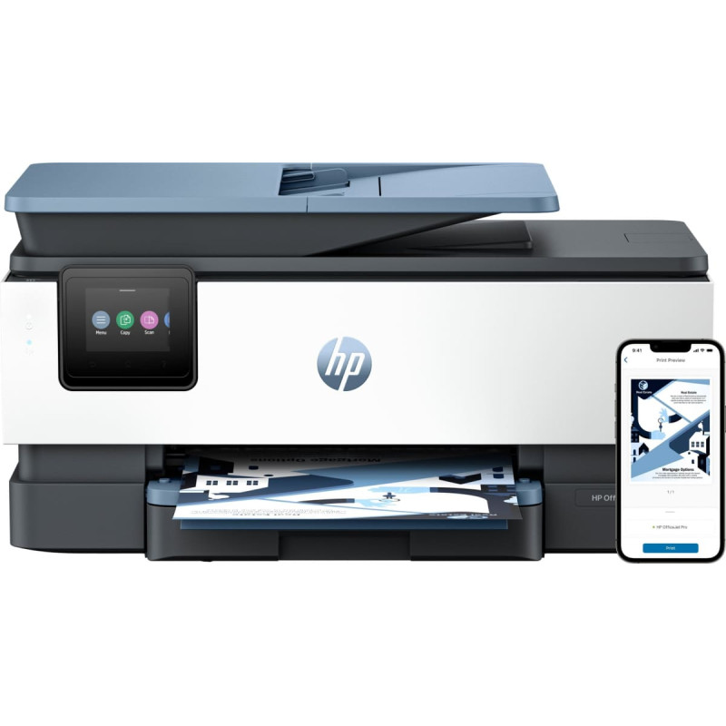 Canon HP Officejet Pro 8125e All-in-One - Multifunktionsdrucker - Farbe - Tintenstrahl - Legal (216 x 356 mm) (Original) - A4/Legal (Medien) - bis zu 12 Seiten/Min. (Kopieren) - bis zu 20 Seiten/Min. (Drucken) - 225 Blatt - USB 2.0, Wi-Fi(ac), LAN - dunkl