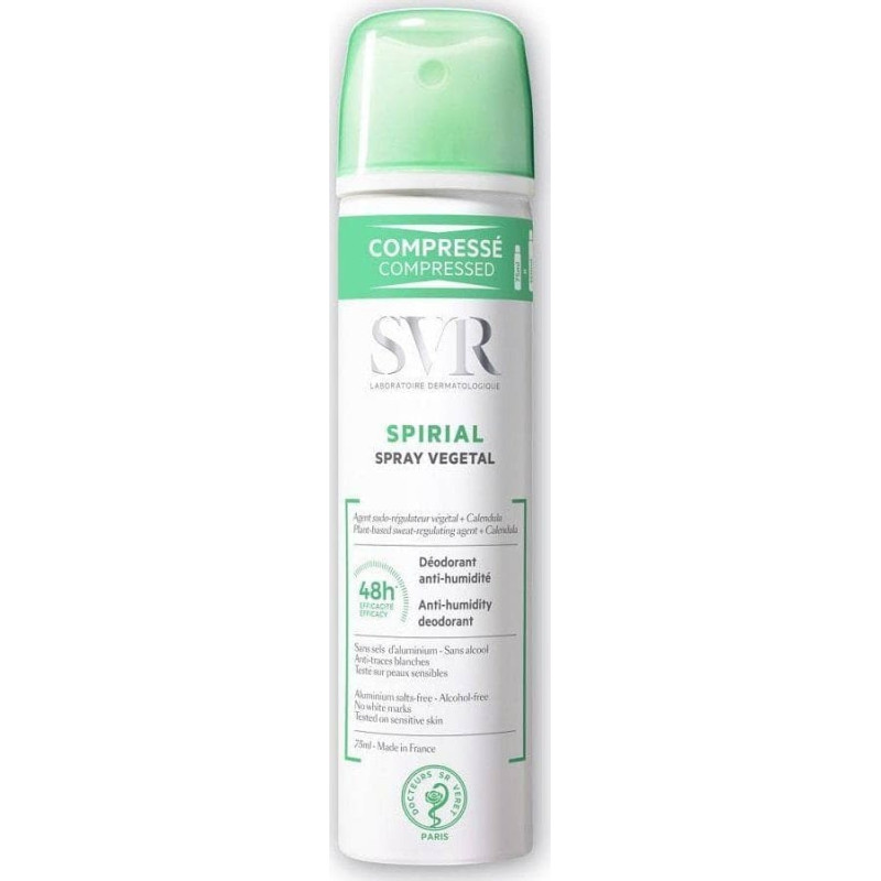 SVR Spirial Spray Vegetal Dezodorant regulujący potliwość, 75 ml