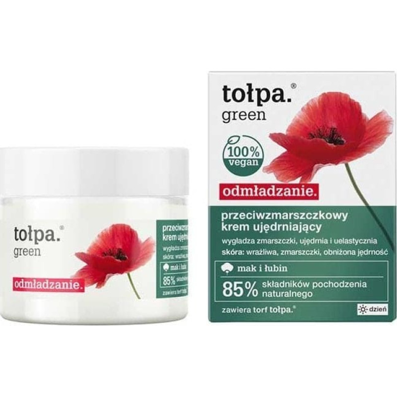 Tołpa Green Odmładzanie Przeciwzmarszczkowy krem ujędrniający 40+ na dzień 50ml