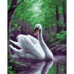 Twoje Hobby Malowanie po numerach - Magiczny łabędź 40x50cm
