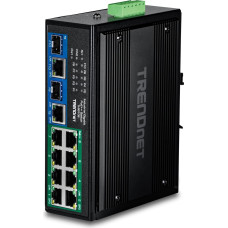 Trendnet 10-Port Industrial Gigabit 400W PoE++ DIN-Rail Swit