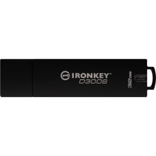 Kingston Technology IronKey D300S pamięć USB 32 GB USB Typu-A 3.2 Gen 1 (3.1 Gen 1) Czarny