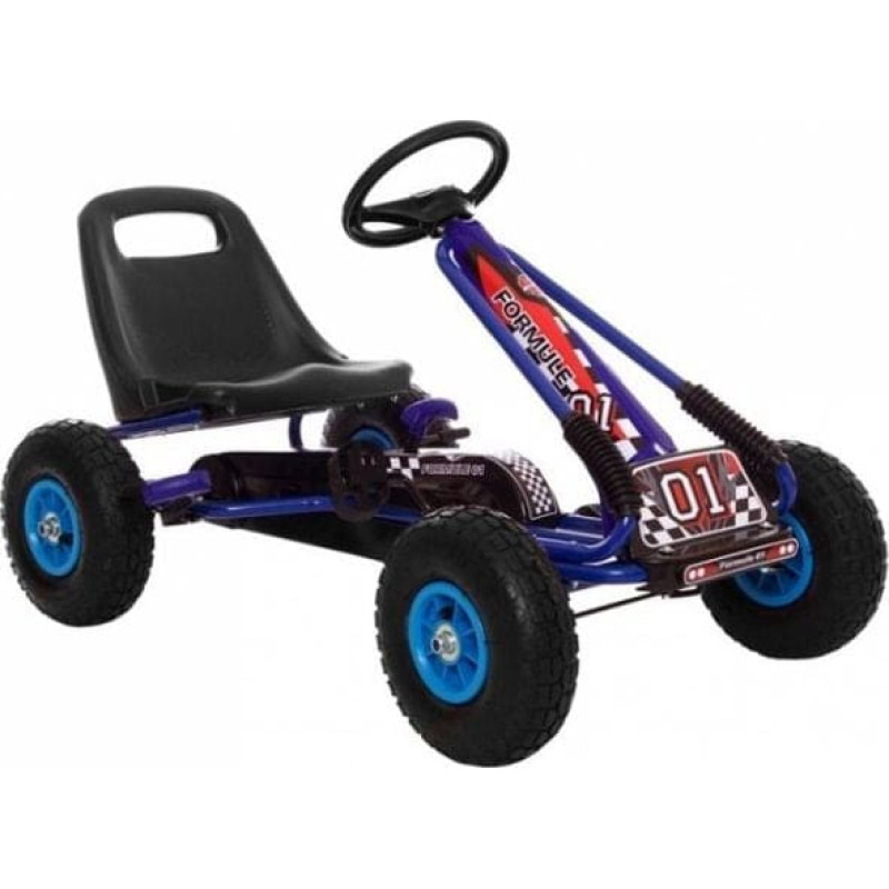 Lean Sport Gokart Niebieski A-15 Pompowane Koła