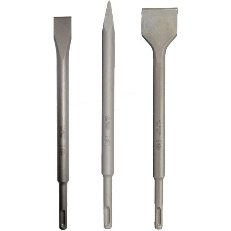 Abraboro Zestaw 3 dłut SDS-Plus, ABRABORO