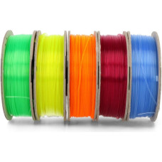 Spectrum Zestaw filamentów Spectrum 5Pack PLA Crystal 1,75mm 1,25kg - 5 kolorów}