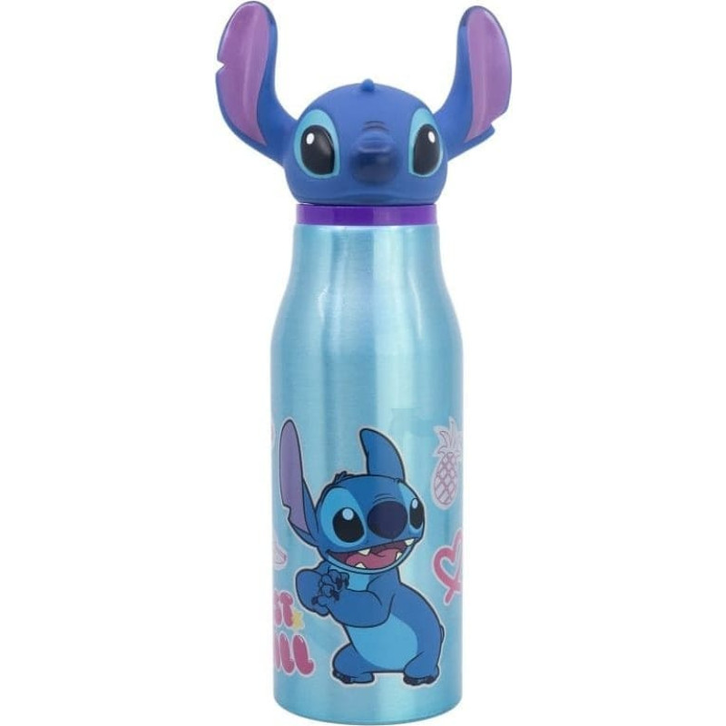 Stitch Disney Stitch - Butelka aluminiowa z zakrętką 3D 690 ml