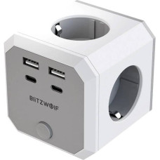 Blitzwolf Kostka zasilająca BlitzWolf BW-EC2 8-in-1 (4xAC / 2 x USB-A / 2 x USB-C)