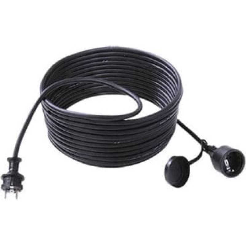 Bachmann Przedłużacz 3G2,5mm2 czarny, 10m, styk ochronny H07RN-F guma/neopren