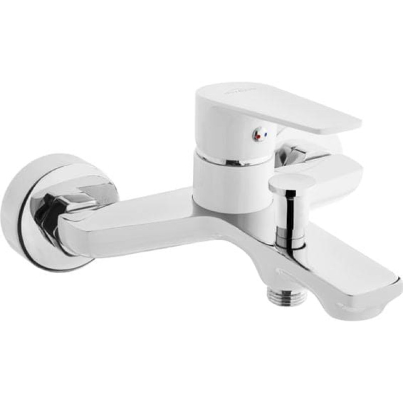 Invena Bateria wannowa Invena Dokos ścienne biały (BW-19-002)