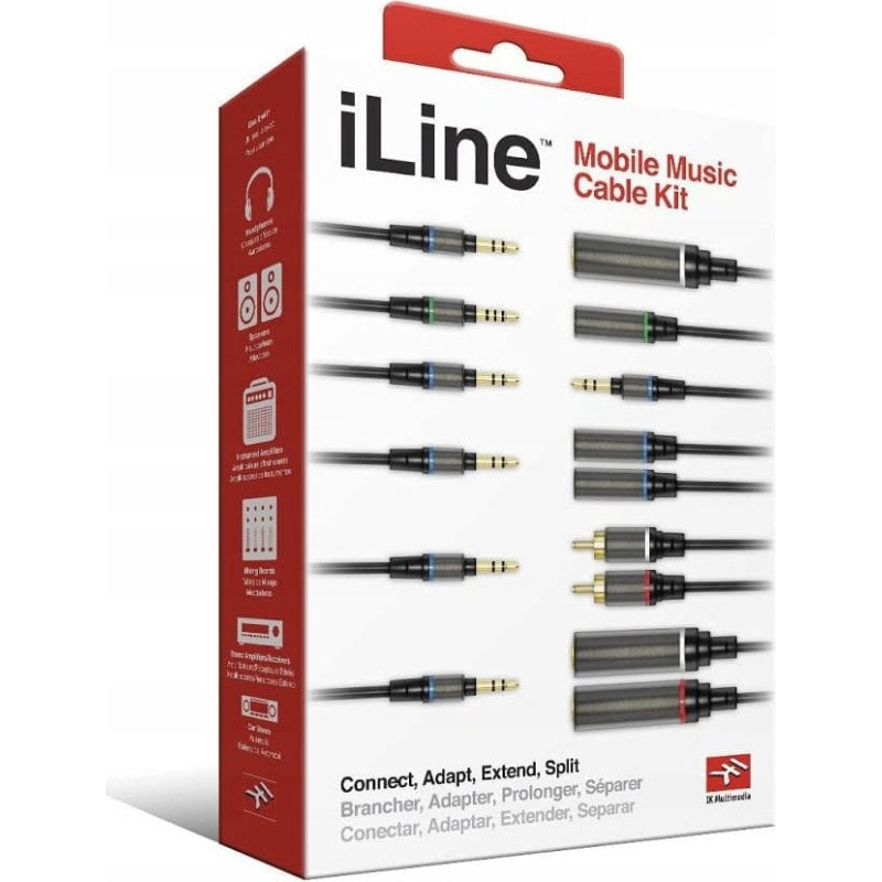 Ik Multimedia IK iLine Mobile Music Cable KIT - Zestaw 6 kabli