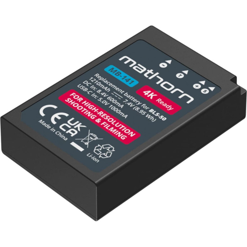 Mathorn Bateria Mathorn MB-141 1210mAh USB-C do BLS-50