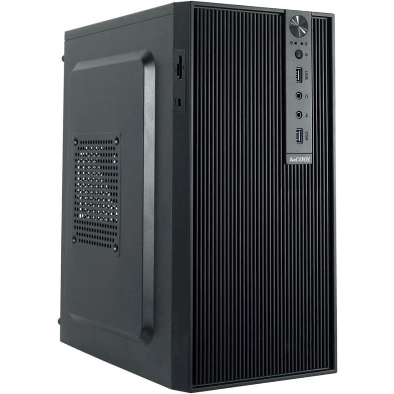 1Stcool skříň STEP 6, micro tower, AU, USB 3.0, USB-C, CR, bez zdroje, černá