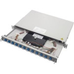 Molex Pn TELEGRTNER 19 FO-PP PRO-V 1U 12 LCD OS2 PT, PROFI V, adapter 12xLC-D, 24x 9/125, kolorowy