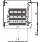 Schroff Varistar 19'' Półka, teleskopowa, 30 kg, RAL 7035, skrócona, 600W 700D